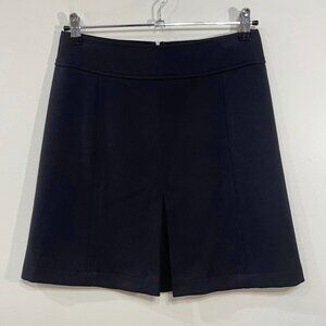 Like New AT Loft Invert Pleat Mini Skirt Dark Navy 0, XS